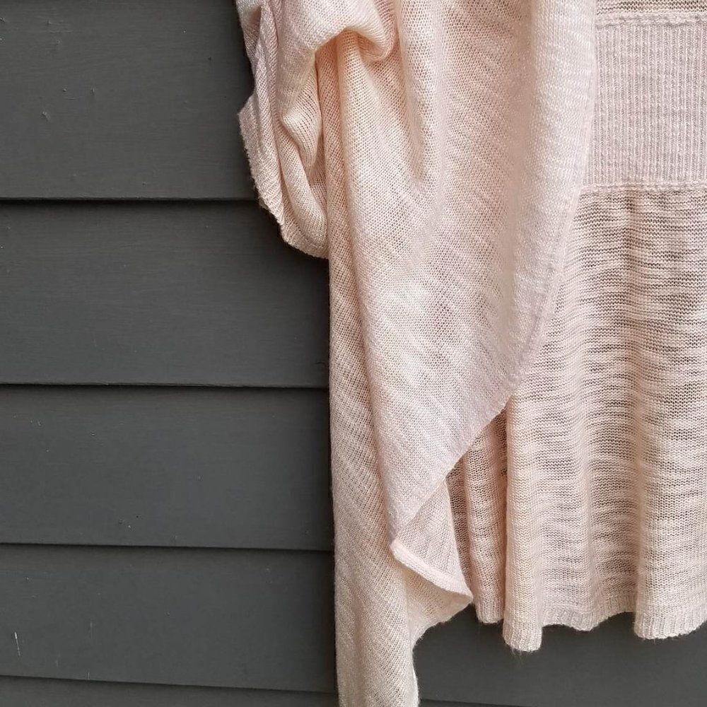 Ana Lightweight Light Pink Open Front Cardigan size Large - Picture 6 of 12